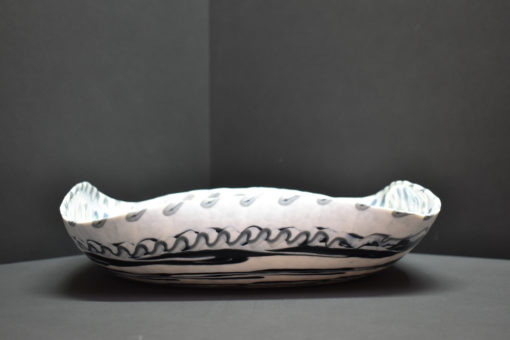 Plat carré cintré en verre de Murano – Image 2