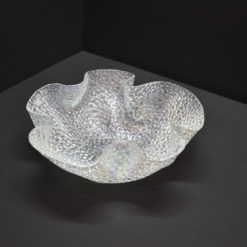 Coupe coquillage transparente de Murano