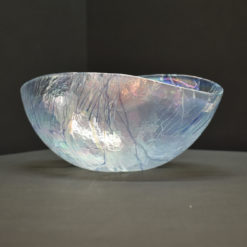 Bol allongé transparent de Murano