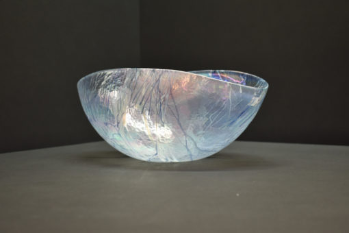 Bol allongé transparent de Murano