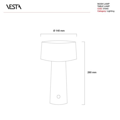 Mush est une lampe de table rechargeable – Image 2
