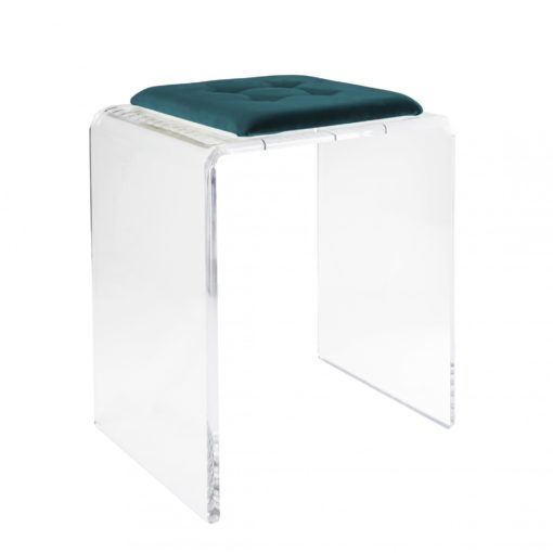 Tabouret Jago en Verre Acrylique Transparent – Design Moderne par Vesta Design – Image 11