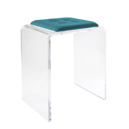 Tabouret Jago en Verre Acrylique Transparent – Design Moderne par Vesta Design – Image 10
