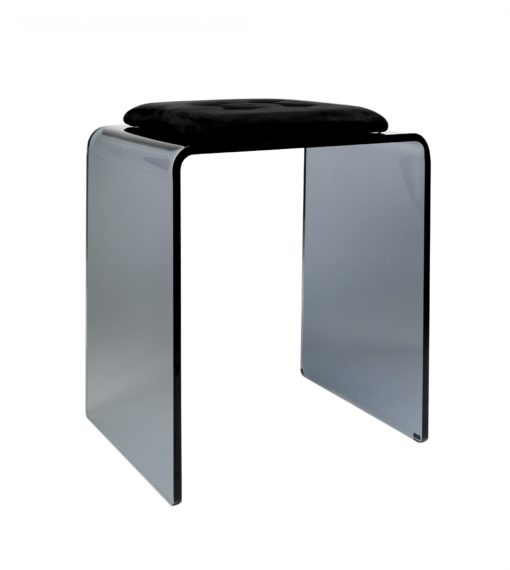 Tabouret Jago en Verre Acrylique Transparent – Design Moderne par Vesta Design – Image 4