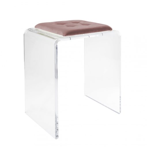 Tabouret Jago en Verre Acrylique Transparent – Design Moderne par Vesta Design – Image 6