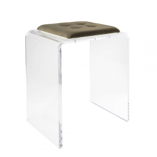 Tabouret Jago en Verre Acrylique Transparent – Design Moderne par Vesta Design – Image 7