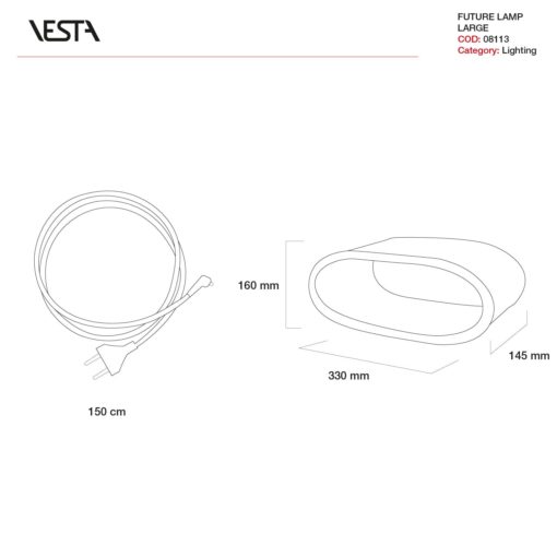 Grande lampe Future "Argent" – Image 5