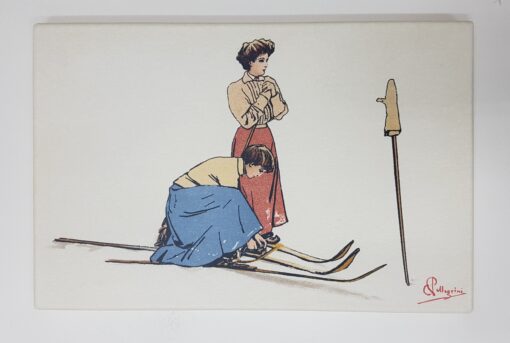 Les skieurs de Carlo Pelligrini