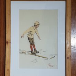 Les skieurs de Carlo Pelligrini