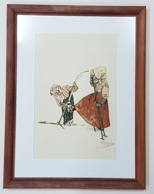 Les skieurs de Carlo Pelligrini