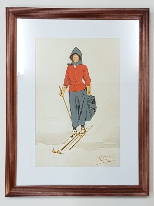 Les skieurs de Carlo Pelligrini