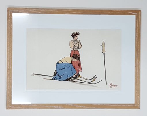 Les skieurs de Carlo Pelligrini