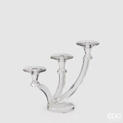 Triple bougeoir en cristal