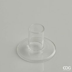 Porte bougie en verre