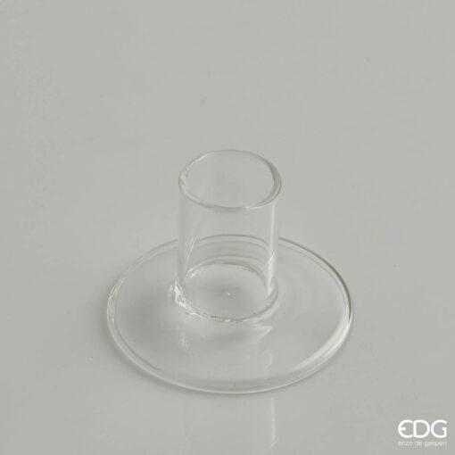 Porte bougie en verre