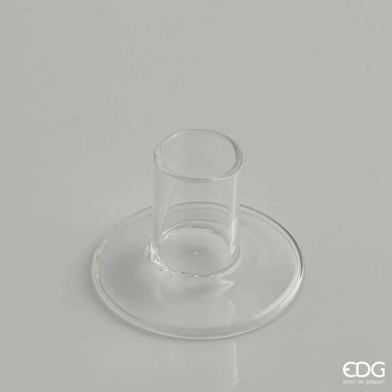 Porte bougie en verre